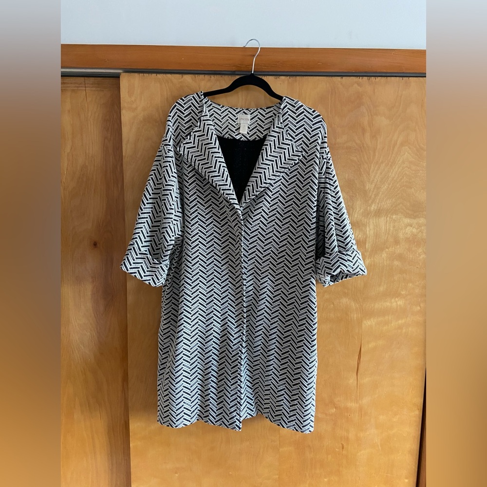 Beautiful Chico's Coat, 3/4 Sleeve, Size L (Chico's 2)